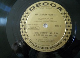 Janacek Quartet Plays Dvorak-String Quartet # 7-Decca DL9919 Mono LP-Gold Label - £8.70 GBP
