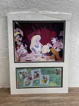 Disney Alice in Wonderland Stamp Art &amp; Envelope USPS 06/30/2003 Tea Part... - $19.80