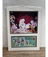 Disney Alice in Wonderland Stamp Art &amp; Envelope USPS 06/30/2003 Tea Part... - €17,19 EUR