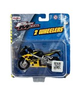 Maisto 1:18 Honda Motorcycle Yellow Fresh Metal 2 Wheelers - £11.28 GBP