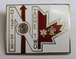 Boy Scouts Cubs Canada Ontario Canadian Pin Wear District Six Zone Two Vintage - £15.97 GBP