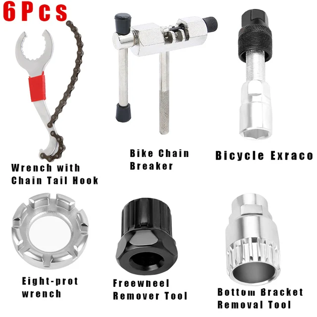 Bicycle Repair Tool Kits Flywheel Removal Chain Breaker Cutter Crank Puller MTB  - £100.52 GBP