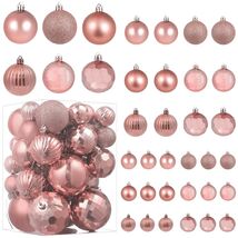 YiYunFloral Christmas Ball Ornaments 36pcs 6 Styles 3 Sizes Rose Gold - €18,08 YiYunFloral Christmas Ball Ornaments 36pcs 6 Styles 3 Sizes Rose Gold - €18,08 EUR