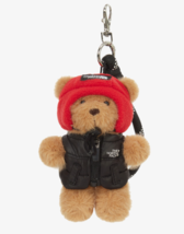The North Face Nuptse Vest Bear Keyring Bag Keychain Accessory Black NWT - $47.13