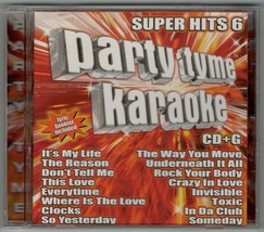 Party Tyme Karaoke - Super Hits Vol. 6 (CD+G) sing-along 2004 NEW - £7.88 GBP