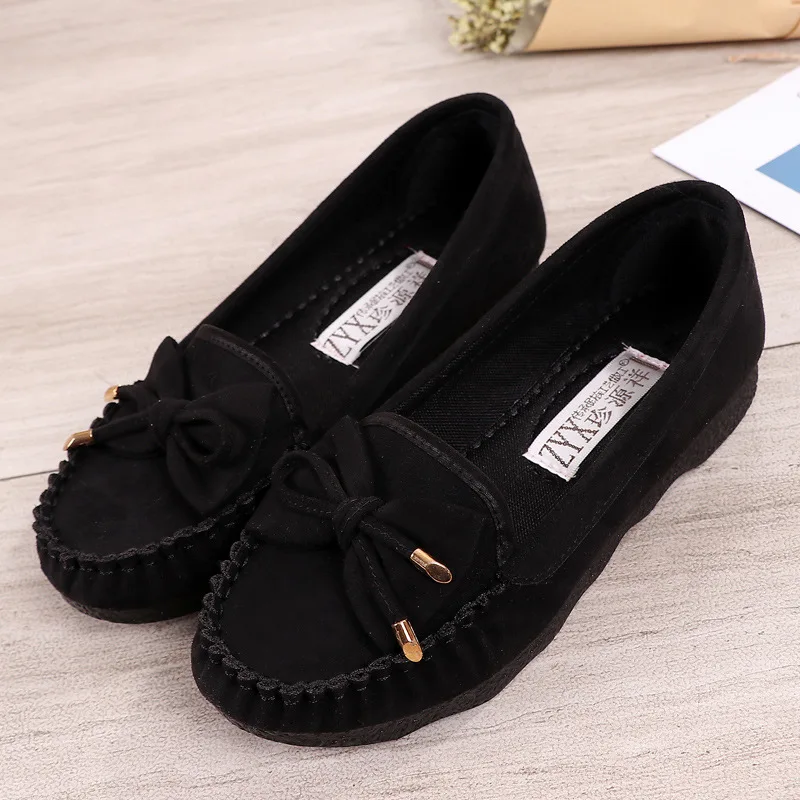  Loafers for Women Solid Color Lazy Fisherman Shoes Light Bow-knot Appliques Fla - £122.58 GBP