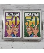 Uh Oh FIVE-OH Turning 50 Novelty Playing Cards Double Deck With Jokes Se... - £15.62 GBP