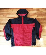 STEARNS DRY WEAR Hooded Jacket Size MED Raincoat Windbreaker Zip with St... - £14.18 GBP