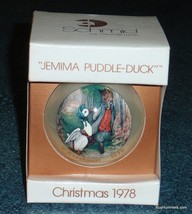 Schmid Vintage “Jemima Puddle Duck 1978” Glass Christmas Holiday Ornament NIB - $2.90