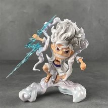 16cm Anime One Piece Figure Sun God Nika Luffy Gear 5 Thunderbolt Figure... - $14.99