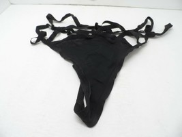 Adore Me Women&#39;s Risque Thong Panty 00464 Black Medium - £3.75 GBP