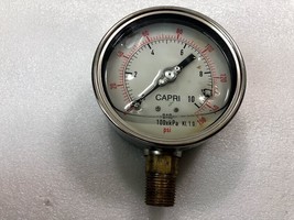 Capri Pressure Gauge E1403450727 BAR 100xkPa KI. 1.0 Psi Oil Filled - £235.09 GBP