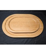 PAMPERED CHEF Bamboo Cutting Board / Serving Platter Charcuterie Trays P... - $47.51 CAD