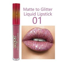 Evpct Matte Glitter Lipgloss Mauve Pink - Water Proof - £11.71 GBP