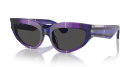 Burberry Womens Sunglasses BE4425U 411387 Check Violet W/ Dark Grey lens... - £133.08 GBP