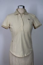 ArcTeryx S Yellow Cotton Blend Short Sleeve Polo Shirt - £22.44 GBP