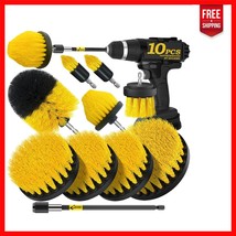 10-Piece Drill Cleaning Attachments - Safe for Floors, Showers &amp; Upholstery - $24.24