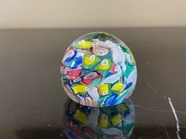 Vintage Murano Fratelli Toso Millefiori Glass Paperweight - £93.36 GBP