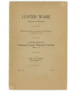 Luster Ware Robbins paper for Lebanon Hist Soc PA 1915 antique vintage p... - €24,97 EUR Luster Ware Robbins paper for Lebanon Hist Soc PA 1915 antique vintage p... - €24,97 EUR