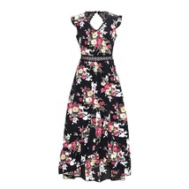 Open Back Bohemian Floral Dress - £35.09 GBP