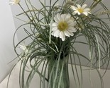 Silk Flowers in a Green Metal Pitcher 18 inches high - £15.87 GBP
