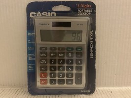 Casio MS-80B Portable Desktop Tax &amp; Exchange Calculator, 8 Digits, NEW - £17.08 GBP