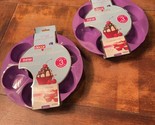 Decor Microsafe 6 Cupcake Tray BPA Free Purple Microwave Cookware New 2 ... - $8.99