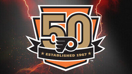 Philadelphia Flyers NHL 50 Year Commemorative Mens Polo XS-6XL, LT-4XLT New - £21.01 GBP+