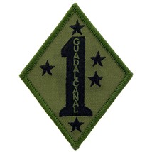 U.S.M.C. 1st Marine Division Patch Green 3&quot; - £6.84 GBP