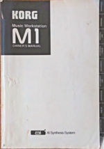 Korg M1 Synthesizer Workstation Keyboard Original Owner&#39;s Manual Book Japan 1992 - £38.94 GBP