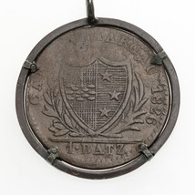 1826 Swiss Cantons Aargau Batzen Coin w/Bezel Pendant - £139.18 GBP