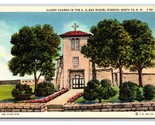 Old San Miguel Church Santa Fe New Mexico NM UNP Linen Postcard V13 - $1.93