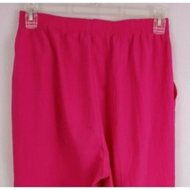 BonWorth Women&#39;s Elastic Waist Slacks Pants Sild Pink Size Medium - £12.96 GBP