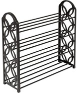 Shoe Rack Sho-09597 Black, 4 Tier Butterfly By Honey-Can-Do. - €32,34 EUR