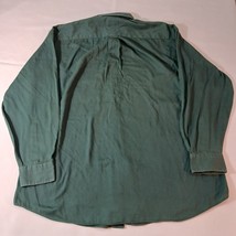 Tommy Hilfiger Shirt Men’s 17(34-35) Button Up Long Sleeve Green Cotton RN 15481 image 12