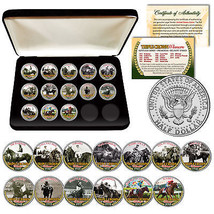 Triple Crown Winners Thoroughbred Horse Racing Jfk Half Dollar U.S. 13-Coin Set - £59.90 GBP