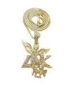 Iced Army of God Saint Michael Pendant Box, Rope, Cuban Chain Necklace X... - $18.95