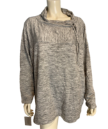 T by Talbots Gray Relaxed Cowl Neck Long Sleeve Pull Over Size 3X - $37.99