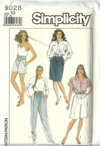 Simplicity Sewing Pattern 9028 Misses Skirt Pants Shorts Culottes Size 10 New - £7.85 GBP