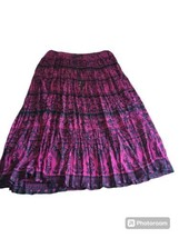 Liz Baker Essentials Broomstick Skirt Boho Elastic Waist BLack, Bright Pink.NWT  - £15.81 GBP