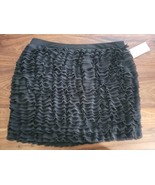 NWT MICHAEL KORS ruffled tiered black mini skirt $150, sz 8, NWT! - £19.82 GBP
