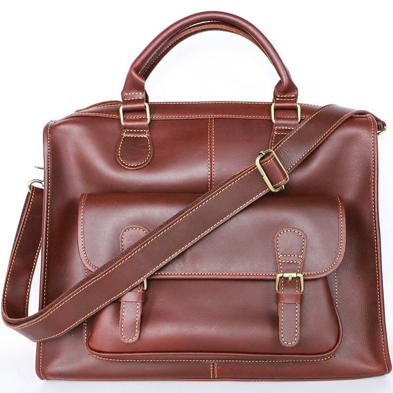 Primary image for Men's handbag Real genuine leather large capacity travel business men