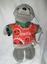 Coca-Cola Seal in Soccer Shirt Plush Bean Bag     1999 - £2.91 GBP