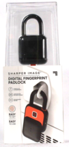 1 Count Sharper Image Digital Fingerprint Padlock Stores Up To 10 Finger... - £25.42 GBP