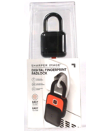 1 Count Sharper Image Digital Fingerprint Padlock Stores Up To 10 Finger... - $46.09 CAD