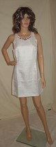 Tavi CREAMY WHITE DRESS W/ FRONT JEWELS sz LARGE new - £51.38 GBP