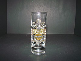 Harley Davidson Double Tall Shot Glass Boswell&#39;s Nashville Tennessee Barware Bar - £13.74 GBP