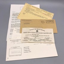 Vintage Army Selective Service Papers Pennsylvania 1950s jds2 - $8.90