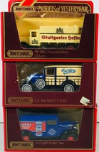 Set of 3 - MATCHBOX Models of Yesteryear - Mercedes Lorry, Ford Model A,  GMC - £17.07 GBP