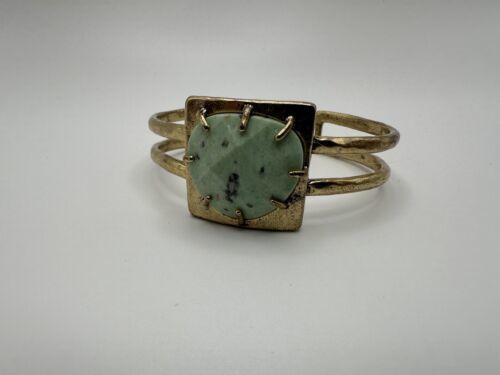 BOHO Style Gold and Turquoise Colored LUCKY BRAND Cuff Bracelet - £11.87 GBP